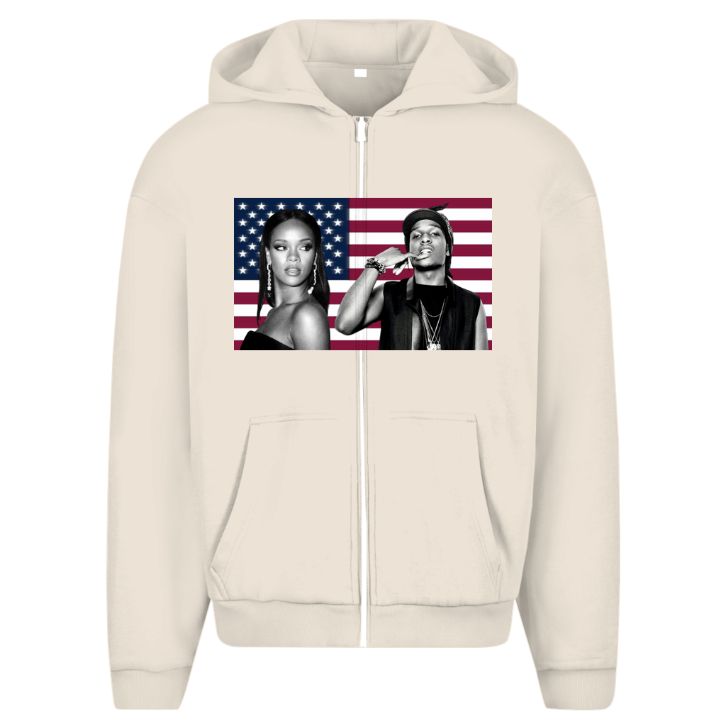 Oversized Rihanna & A$AP Zipper