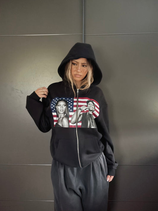 Oversized Rihanna & A$AP Zipper